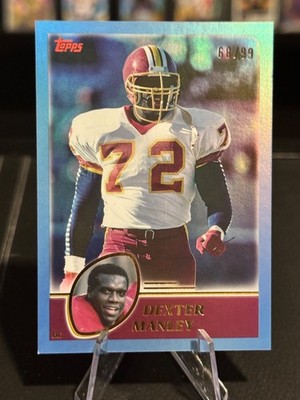 2023 Topps Composite #443 Dexter Manley Archives Blue Rainbow Foilboard #/99