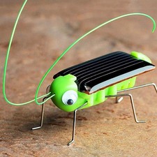 Solar Grasshopper Insect Solar Powered Bug Robot Moving Toy No Batteries Funny