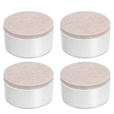 Bonsicoky 4 Pcs Self-Adhesive Furniture Bed Risers, Round Heavy Duty Carbon S...