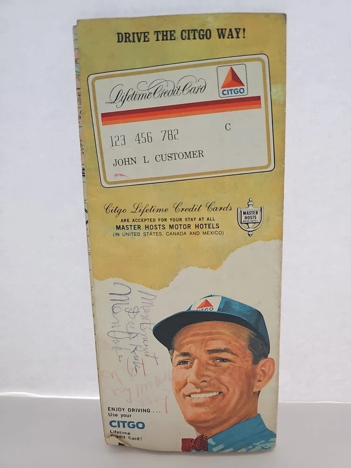 Citgo Promo MAP Michigan USA 1967 Detroit And Vicinity Folding Paper - Image 2 of 4