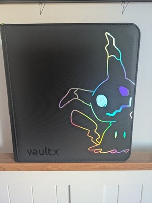 Vault X-12 Pocket XL eXo-Tec Zip Binder -Black Pokemon Holographic Mimikyu