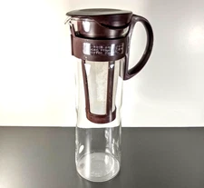 Hario Mizudashi Japanese Ice Cold Brew Coffee Pot Carafe (MCPN-14CBR)