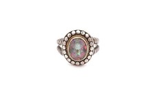 Sterling Silver 925 Mystic Topaz Ring Size 9 Dotted ATI