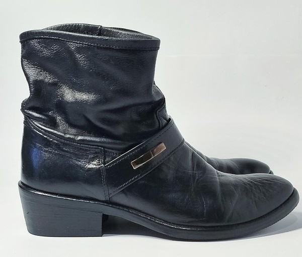 Women Pinko Boots Black Leather 36 #CFCN