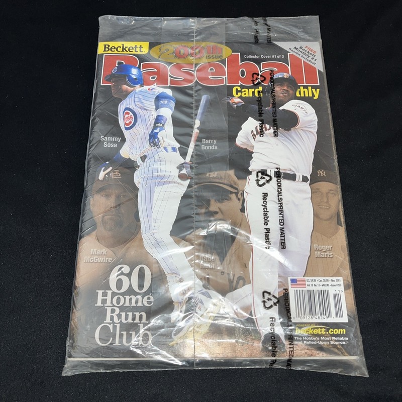 Beckett Monthly Issue #200 60 Home Run Club W/ Reprint Issue #1 inside Sealed