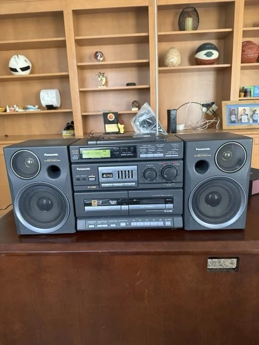 Vintage Panasonic RX-DT680 boombox stereo cd radio Double cassette recorder WORK