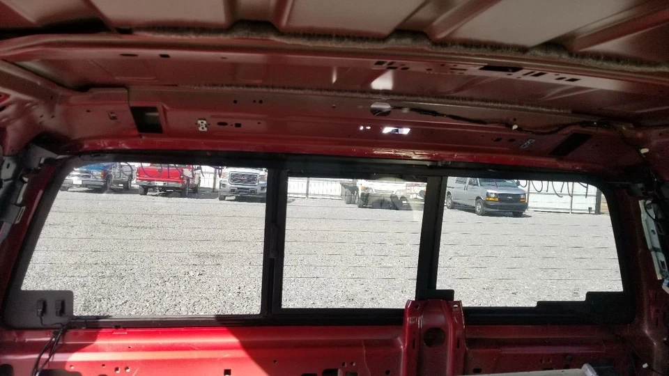 13 FORD F250 SUPER DUTY POWER SLIDING CENTER REAR BACK GLASS WINDOW - Image 4 of 4