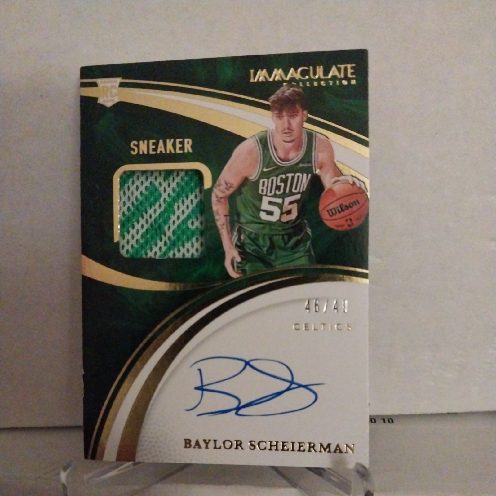 Panini 2024-25 Immaculate Baylor Scheierman Sneaker Patch  Swatch Auto RC /49