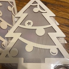 Holiday Time LED lights Christmas Tree Craft Kit Wooden Decor, 8.46 x 11 x 2 In