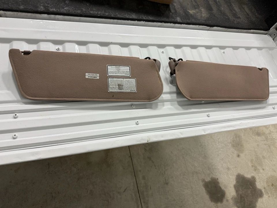 Ford F150 F250 F350 Bronco 1992-97 viseras interiores dobles iluminadas raras Foto 4 de 4