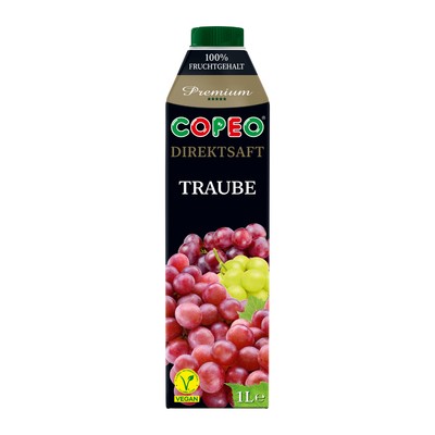 COPEO Traubensaft Direktsaft mit Premiumqualität Vegan 1000ml
