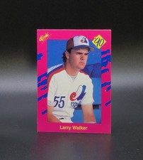 1990 Classic Update Travel Pink LARRY WALKER Rookie Card #T16 Montreal Expos. rookie card picture