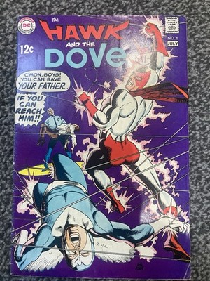 HAWK & DOVE # 6       Final issue  Gil Kane    Dc Comics 1969