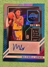 2023-24 Panini Recon Rookie Jersey Autographs Maxwell Lewis 1/1 Laundry Tag
