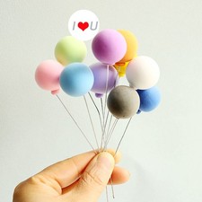 Puppenhaus Miniatur Zubehör Mini Essen Spielen Zehn Bunte Luftballons