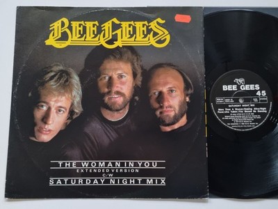 Bee Gees   The Woman In You (Extended Version) / Saturday Night Mix 12'' Maxi