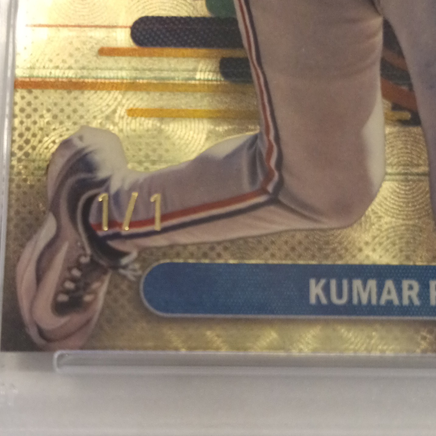 Topps 2025 Finest Kumar Rocker Rookie Rangers #121 Superfractor 1/1 PSA 10 view 3