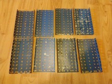 Gilbert Erector Set Part MD.Blue Painted Steel Base Plate Lot of 8
