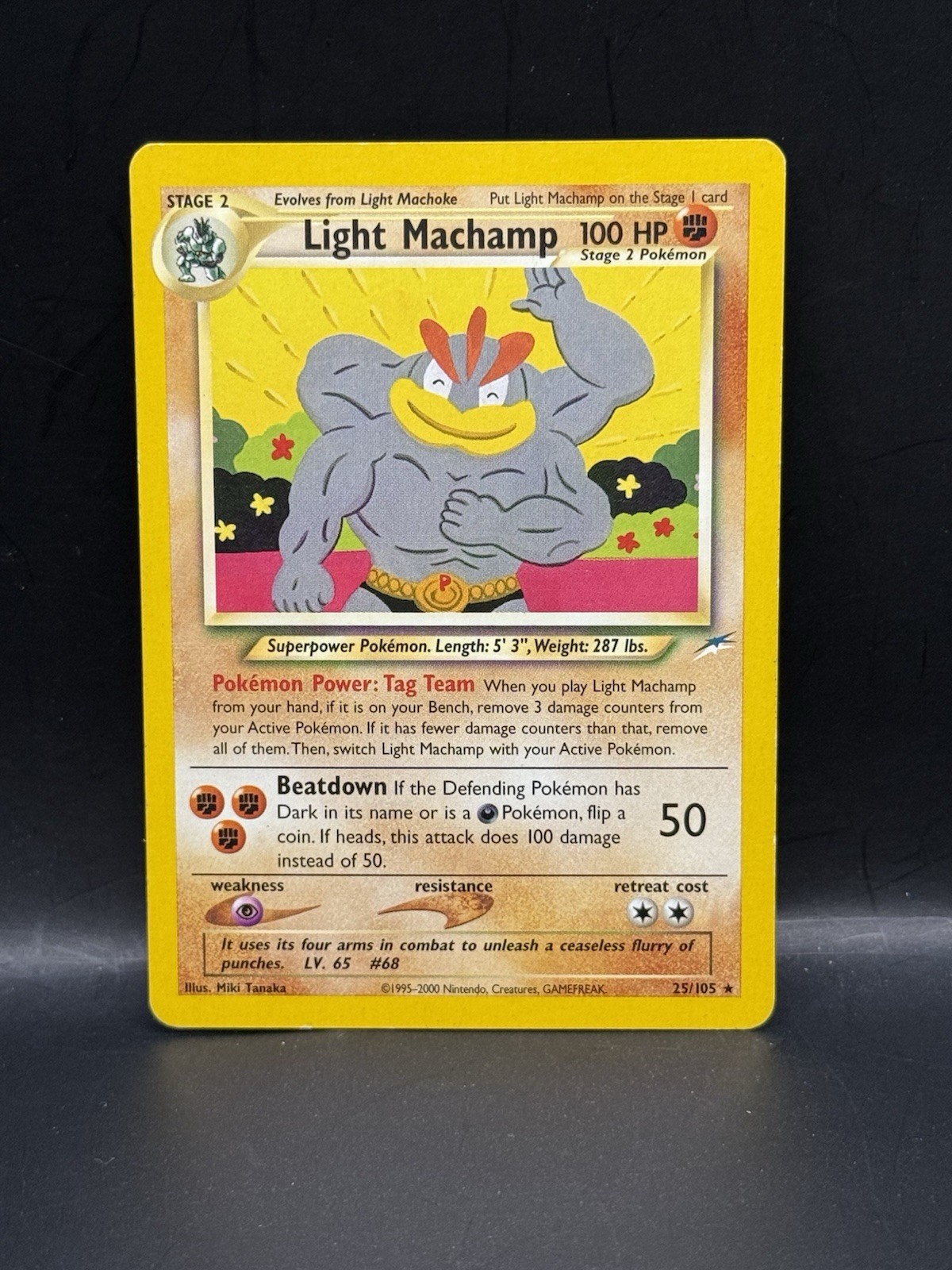 Light Machamp 25/105 Neo Destiny Regular - Pokémon Card