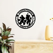 Personalized Custom Cartoon Metal wall art decor For Home Living room bedroom