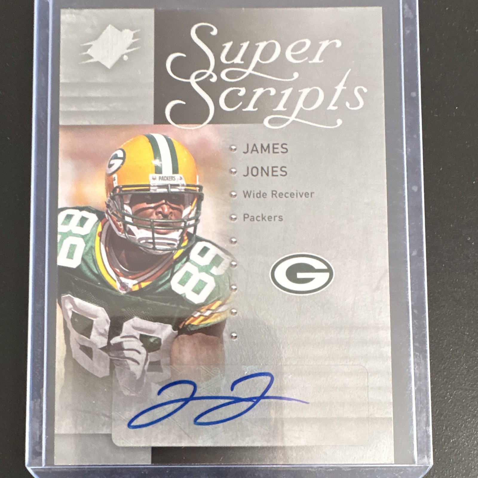 Upper Deck 2009 SPx James Jones Green Bay Packers Super Scripts Auto #S-JJ