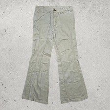 Vintage Levi's 33x32 Bell Bottom Flair White Denim Jeans White Tab RARE Twill