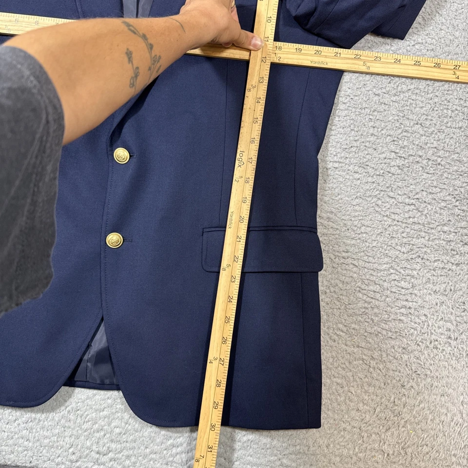Blazer clásico de la Universidad Thompson 42R J.Crew azul marino para hombre nuevo con etiquetas - botones dorados $398 Foto 4 de 4
