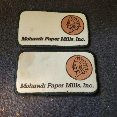 Mohawk Paper Mills, Inc. Uniform Patch (2) Used And As Is