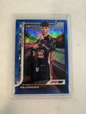 Oliver Bearman 2025 Topps Chrome Formula 1 True Blue Refractor /150 Rookie RC