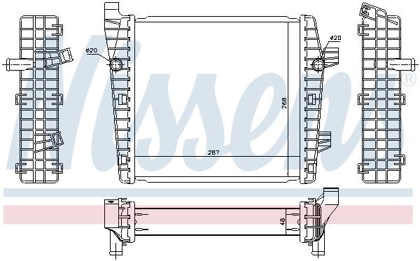 Radiateur moteur NISSENS 65320 pour résoudre la surchauffe OE 7P0121212