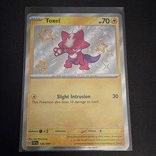 Pokémon Toxel Shiny Rare Holo 140/091 SV: Paldean Fates 70 HP TCG