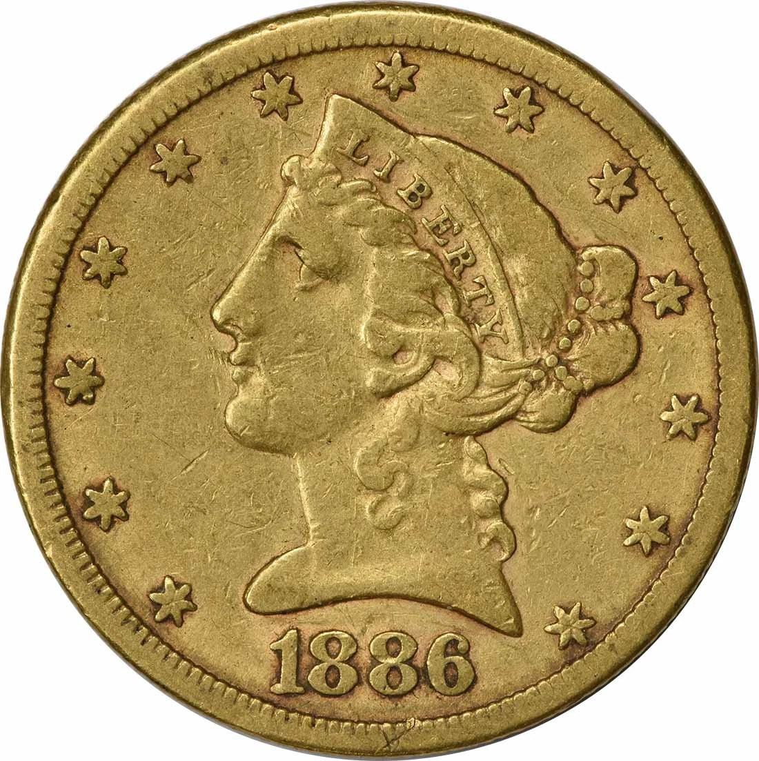 1886 Year Half Eagle $5 US Gold Coins (Pre - 1933) for sale | eBay