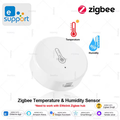 EWelink Smart Zigbee Temperatur-Feuchtigkeitssensor ApSteuerung Innenthermometer