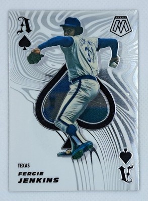 Fergie Jenkins 2021 Panini Mosaic Baseball Aces Spades Cubs Rangers #ACE2