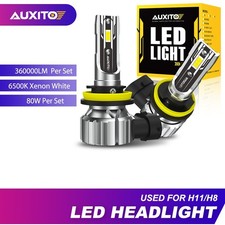 H11 H16 Led Headlight Kit High Low Beam Bulb Super Bright White 6500k 360000lm