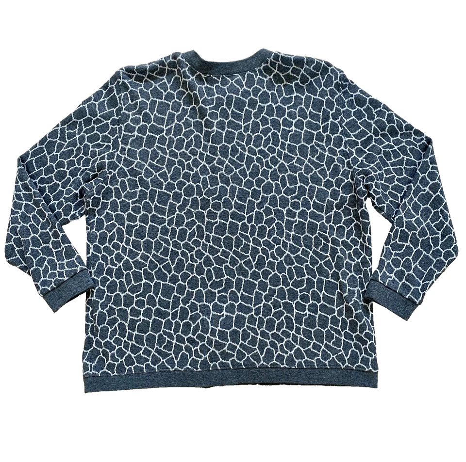 Cárdigan para mujer Cathy Daniels talla L gris carbón blanco estampado animal manga 3/4 Foto 3 de 4