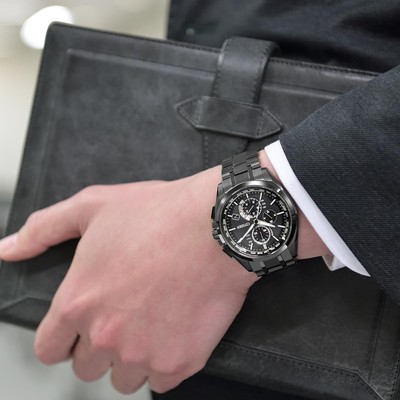 Citizen アテッサ AT8044-56E Unused CITIZEN Attesa Eco-Drive AT8044-56E Black Atomic Radio