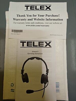 TELEX AIRMAN 8 - Aviation ANR Headset - AIRMAN8-0211 TELEX AIRMAN 8 - Aviation ANR Headset - AIRMAN8-0211