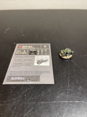 Axis & Allies Contested Skies BMW R75 with card 27/45 VG