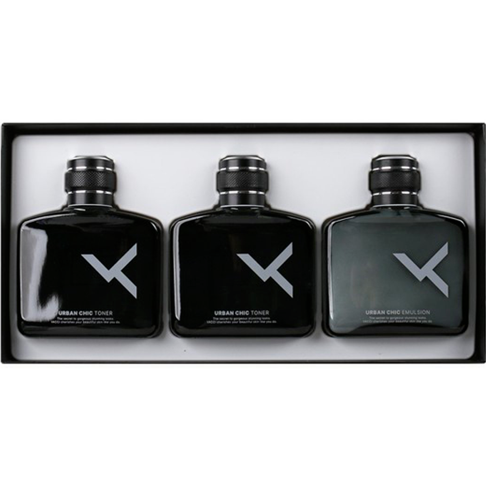 VACCI Homme Urban Chic 3Pec Set(Toner 150ml X 2,Emulsion 150ml