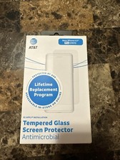 New AT&T iPhone 15 Pro Tempered Glass Antimic...