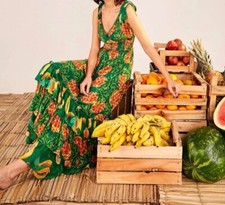 FARM RIO Pineapple Galore maxi dress NWT