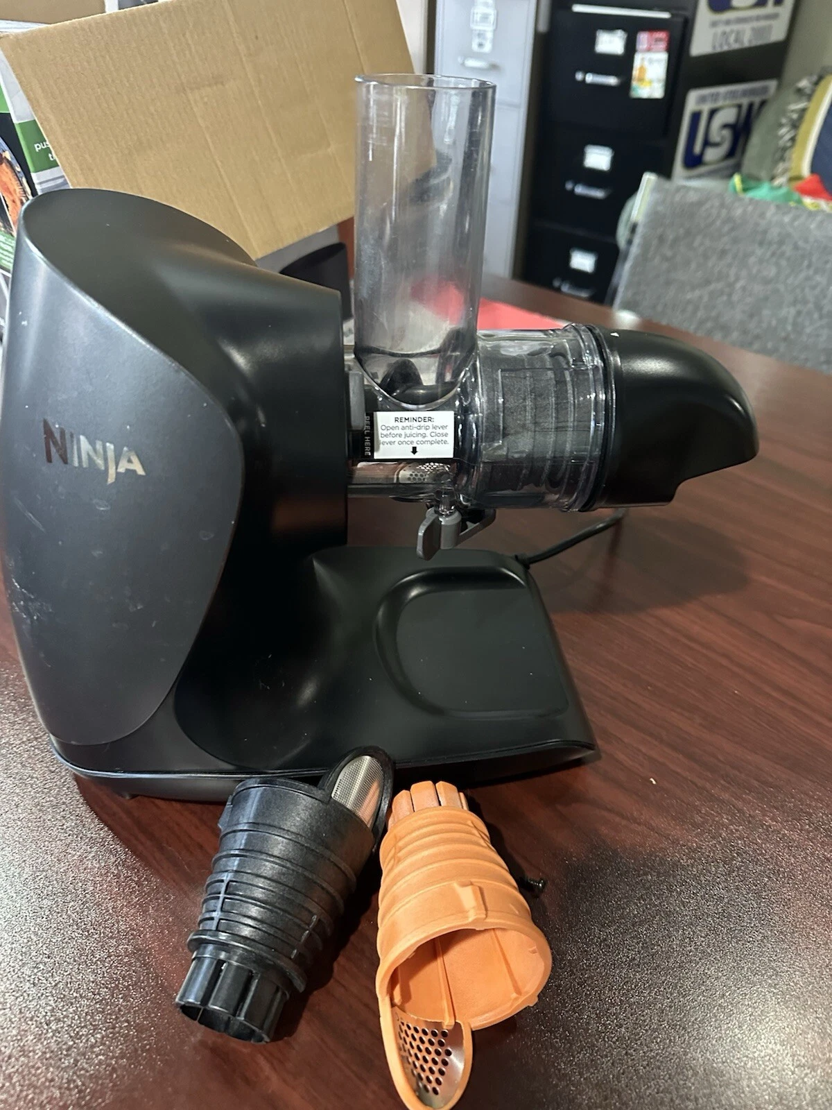 Ninja JC101 Cold Press Pro Compact Powerful Slow Juicer with Total Pulp Control