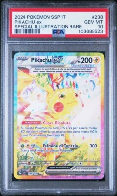 PSA10 ポケモンピカチュウ ex #238 ウルトラレア PSA10鑑定済〕ピカチュウex(SR仕様)【-】{001/030}