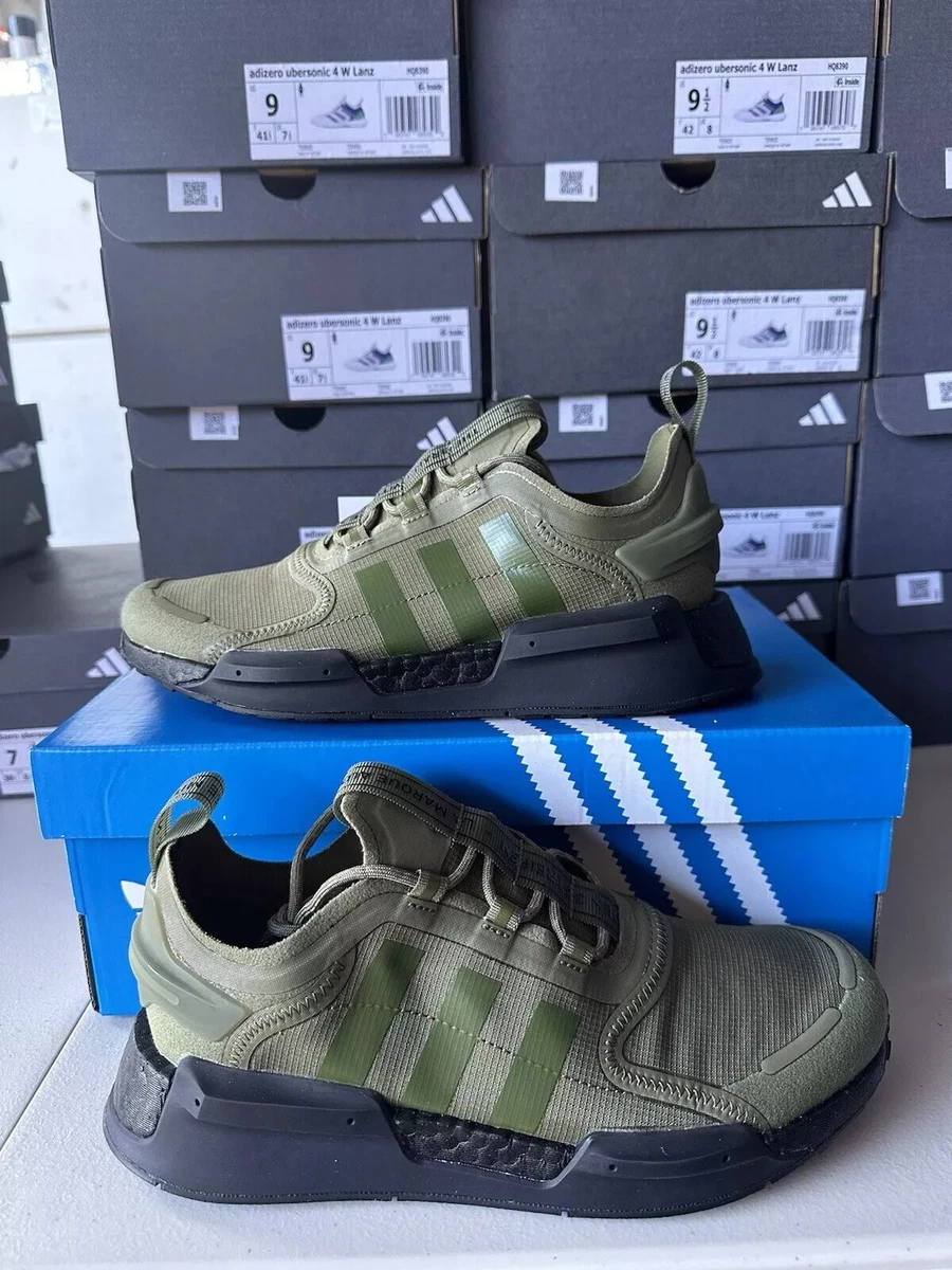 adidas gazelle silver green womens adidas NMD_R1 Strap Shoes - Women's - Cloud White / Lucid Blue main image 0