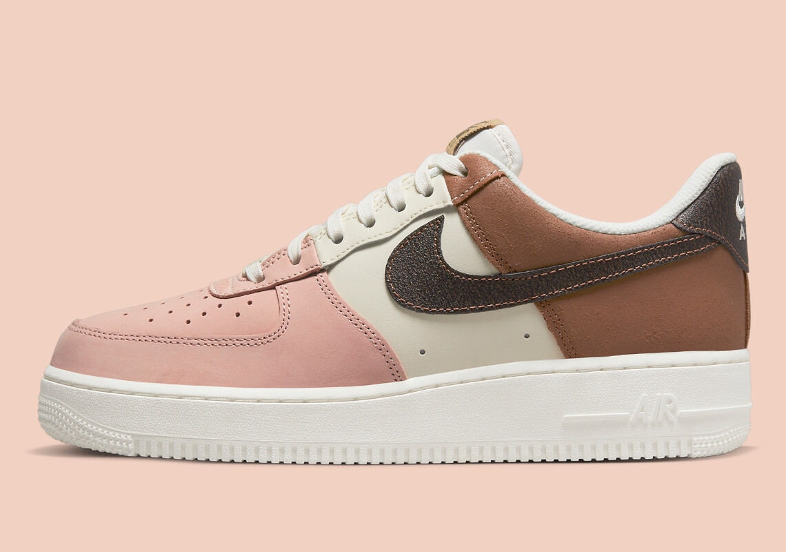 Nike Air Force 1 07 LV8 Неаполитанский розово-коричневый Ретро DX3726-800 Мужской размер