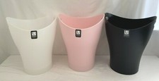 Umbra Garbino -Karim Rashid Wastebasket/Trash Can, 2 1/2 Gal.-Matte Blk/Pk/Wht.