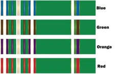 White Water Archery Traditional 16gr Green Crest Arrow Wraps 15 pc Length Width