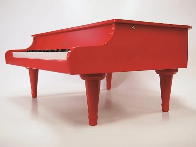 KAWAI Mini Piano de Cola P-32 Instrumento Musical Juguete Rojo