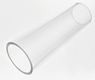 4  OD x 3 1/2'' ID CLEAR ACRYLIC PLEXIGLASS LUCITE TUBE 1/4'' HEAVY WALL 12'' LONG
